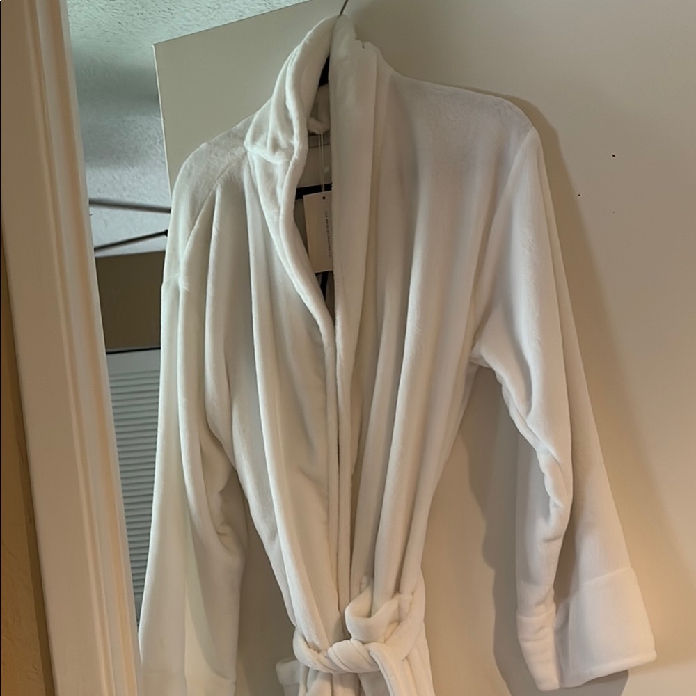 White Cozy Robe for Relaxation